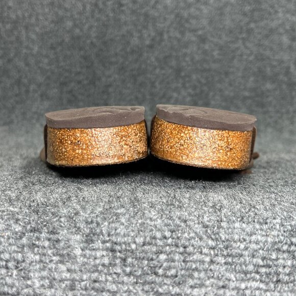 Birkenstock Mayari Sandals Womens Size 9 Brown Briko-Flor Buckle Strap Flip Flop - Picture 12 of 12